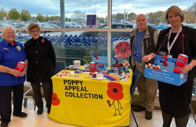 Poppy selling in Tesco