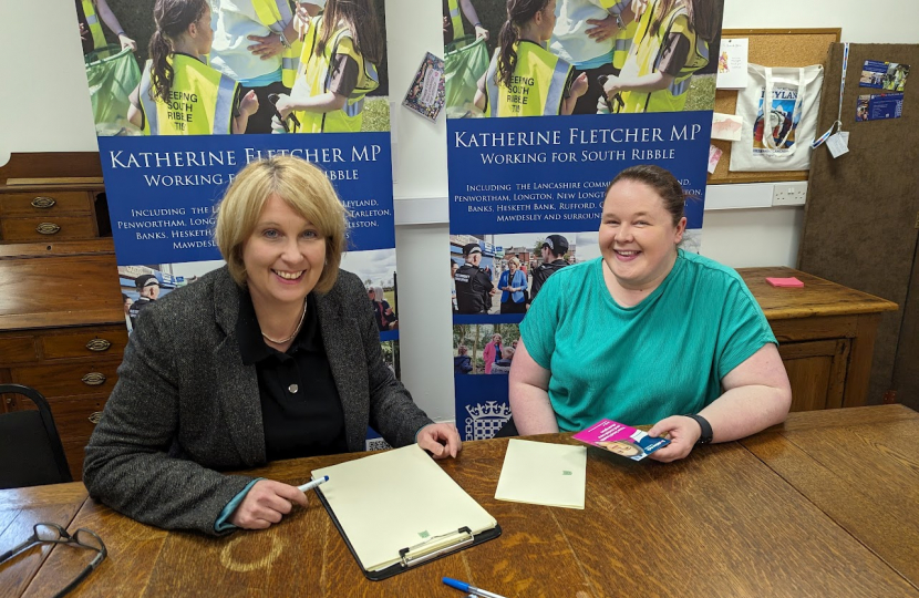 Katherine with Emmy from Healthwatch