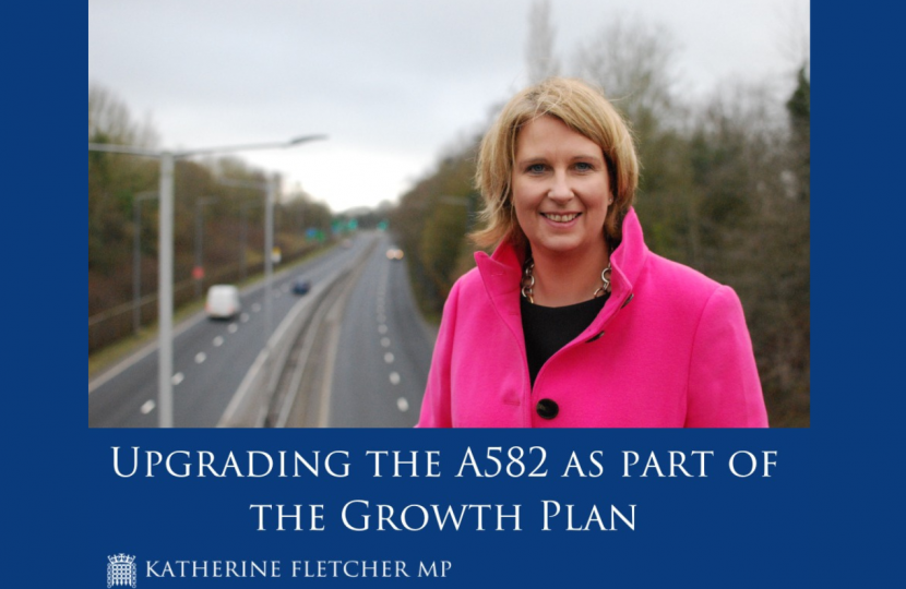 Picture of Katherine Fletcher on a bridge over the A582