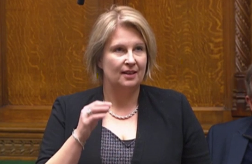 Katherine speaking in Parliament