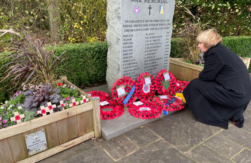 Katherine at Hutton memorial