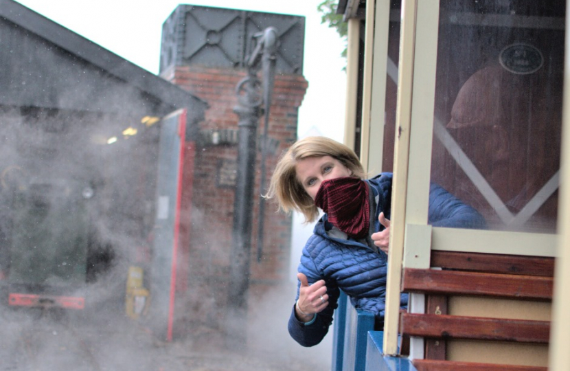 katherine fletcher at west lancashire railway