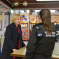 Katherine talking to a Police Community Support Officer