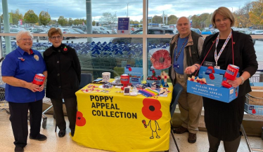 Poppy selling in Tesco