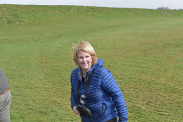 Katherine at Hutton Marsh with her camera