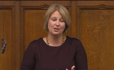 Katherine talking in parliament