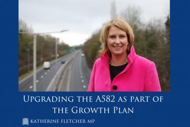 Picture of Katherine Fletcher on a bridge over the A582