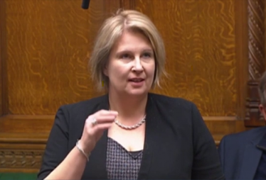 Katherine speaking in Parliament