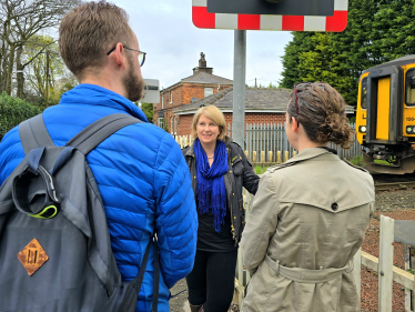 Meeting with staff from Network Rail and Midge Hall Station